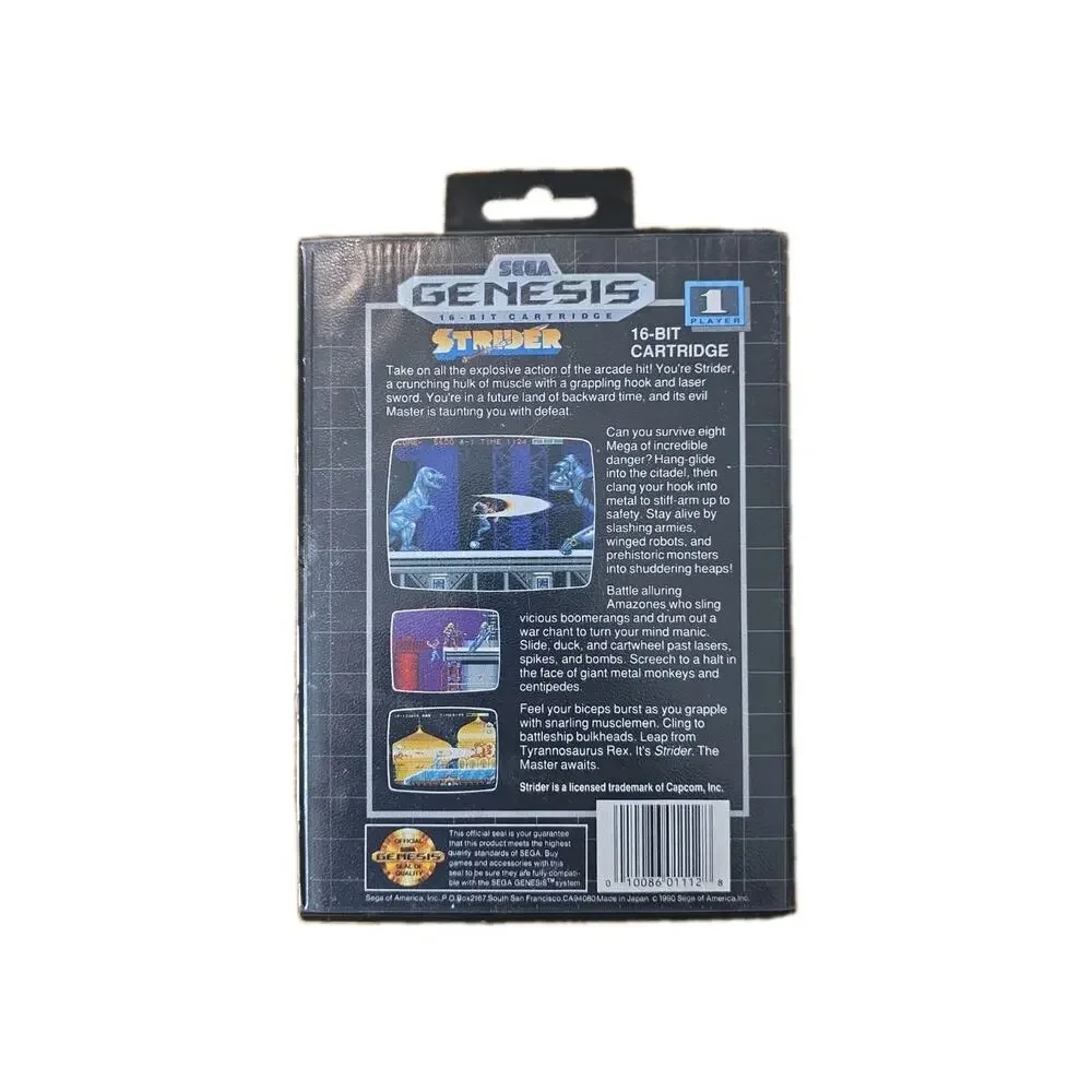 Strider (Sega Genesis, 1990) Cib W/ Manual